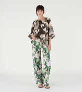 Lolita - Blusa manica raglan in seta/lurex