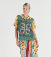 Cora - Camicia maniche corte in seta