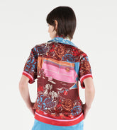 Cora - Short-sleeve silk shirt