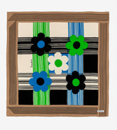 Mantero 1902 Small Carré - 70x70 cm| Grafic Daisies - Small carré